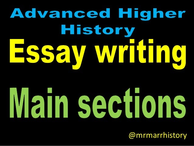 advanced higher history essay writing